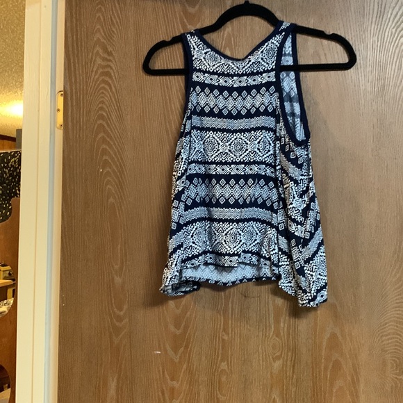 Justice Navy patterned Racerback Tank - Picture 2 of 4